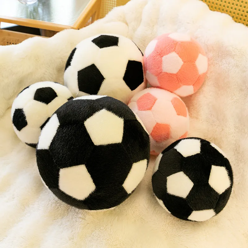 Lifelike Soccer Ball Plush Toy – Soft Stuffed Football Doll for Kids, Cute Sports Fan Gift & Children's Birthday Present